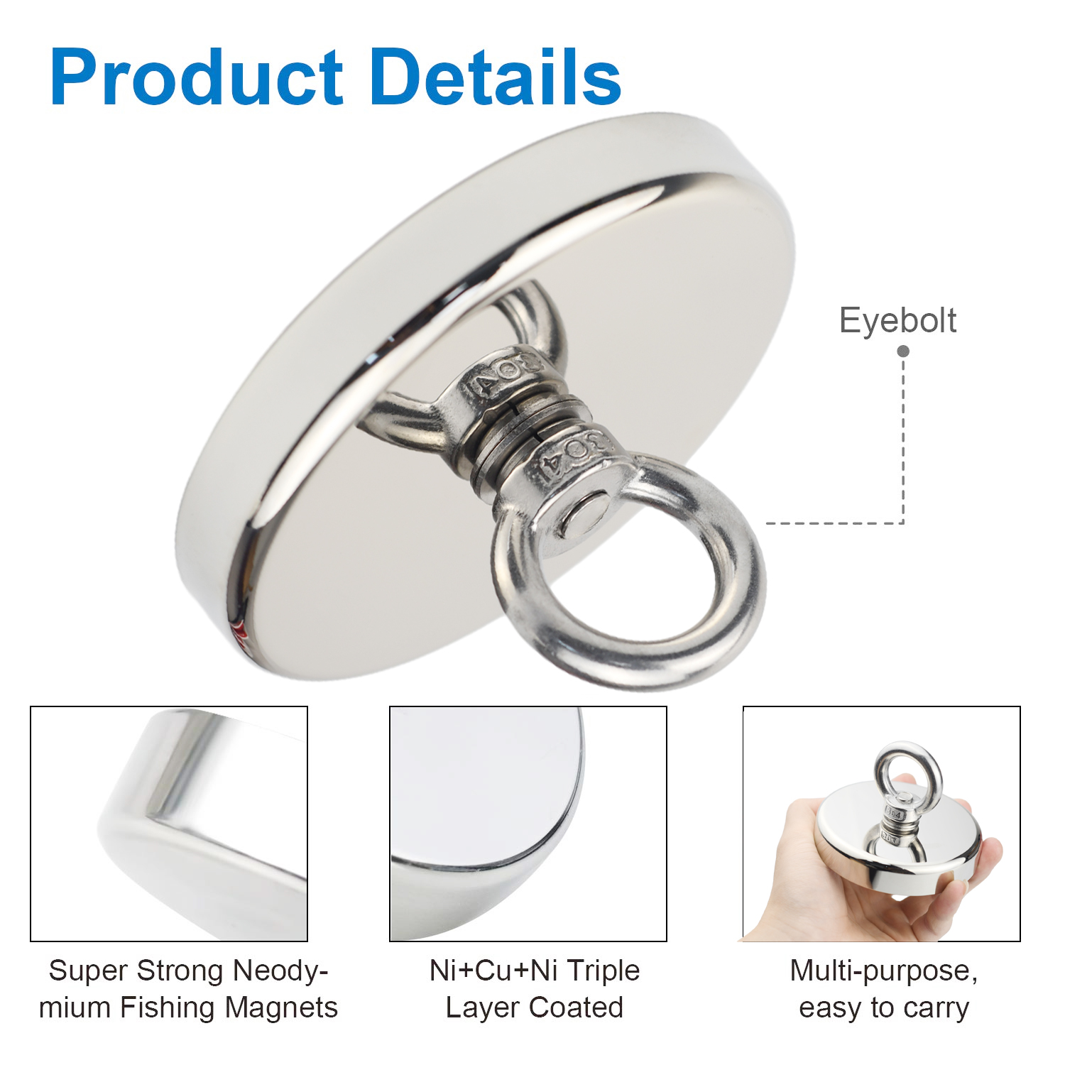 D90 Pull Max 350kg Super Stron - Fishing Hook Stainless Steel 评论和价格