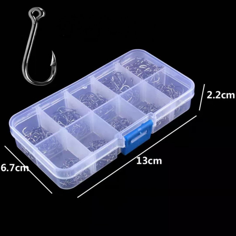 100-400pc/Box 3#-12# Carp Fish - Fishing Hook Circle 评论和价格
