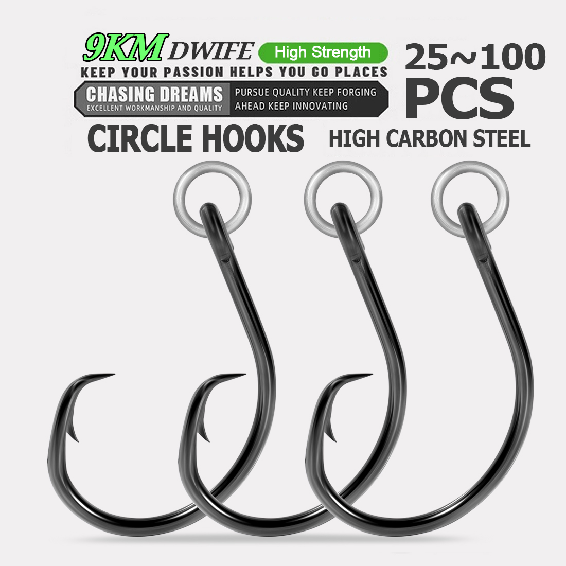 9KM Circle Hooks Fishing with  - Fishing Hook Circle 评论和价格