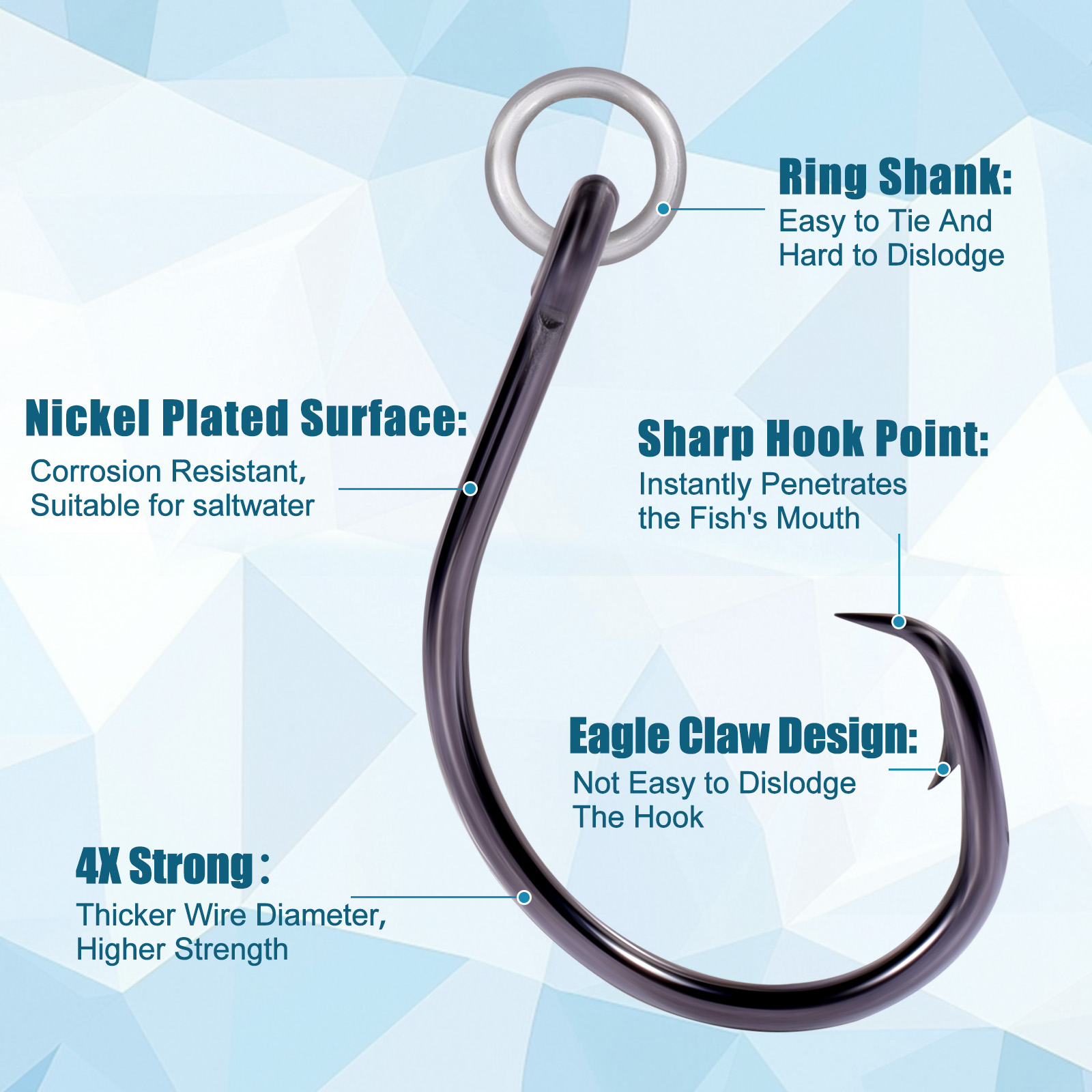 9KM Circle Hooks Fishing with  - Fishing Hook Circle 评论和价格