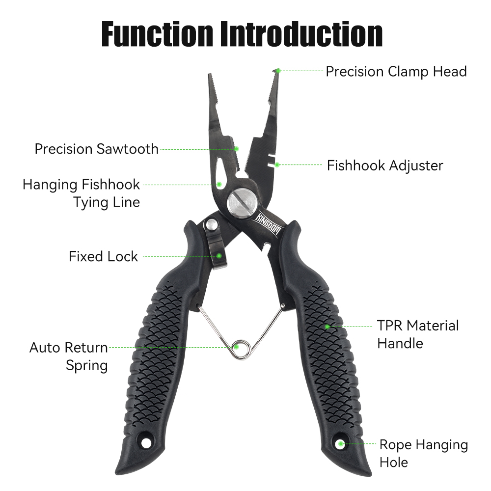 Kingdom Fishing Pliers Multifu - Fishing Hook Stainless Steel 评论和价格