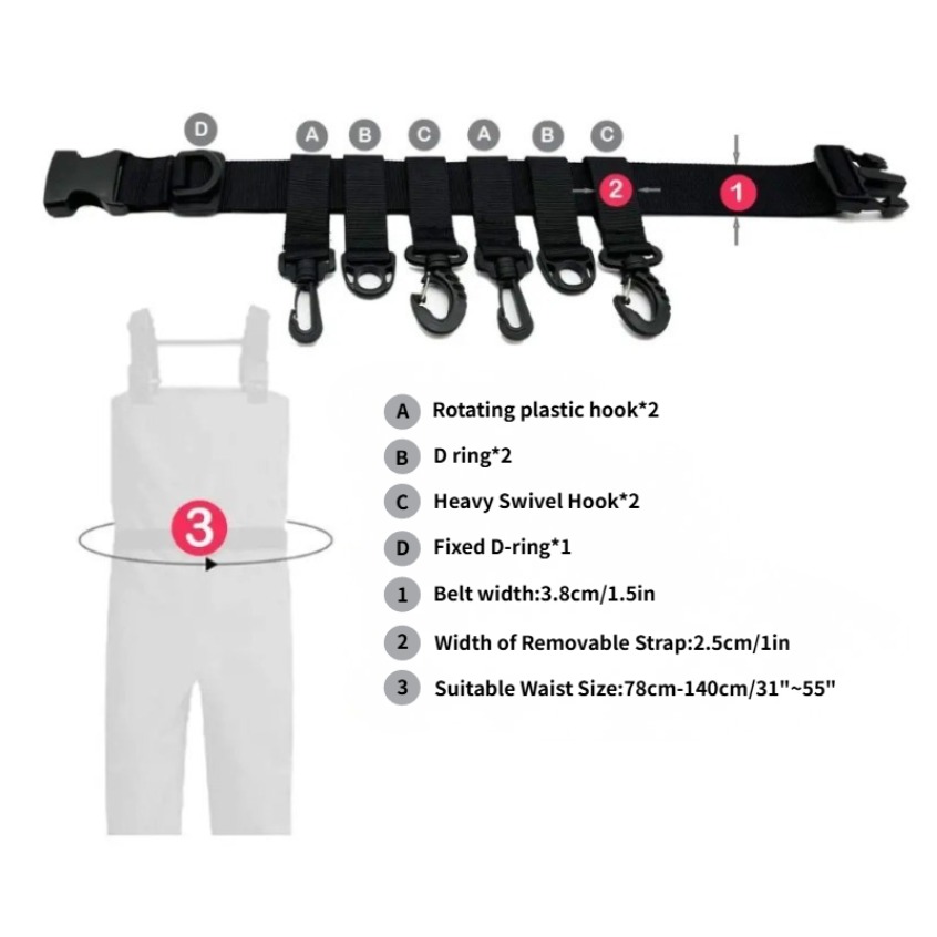 1Pcs Adjustable Wading Belts F - Fishing Hook Sharpener 评论和价格