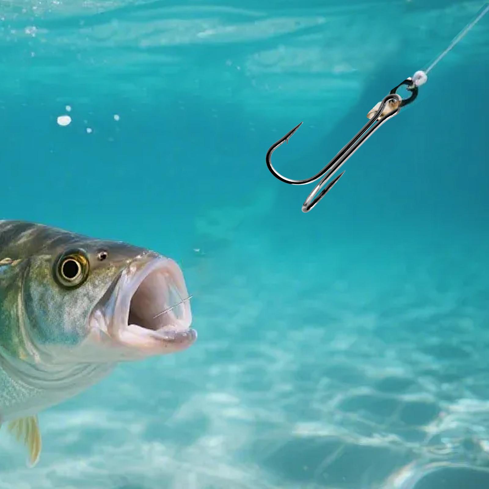 Barbed Fish Hooks 10 Pack High - Fishing Hook Treble 评论和价格