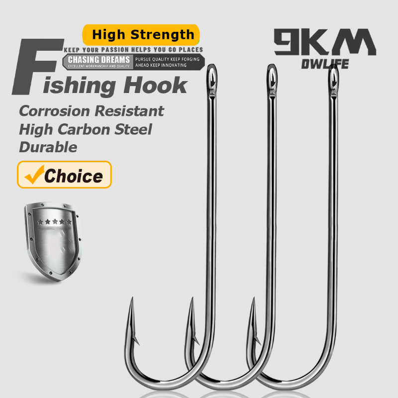9KM Aberdeen Hooks Long Shank  - Fishing Hook Barbless 评论和价格