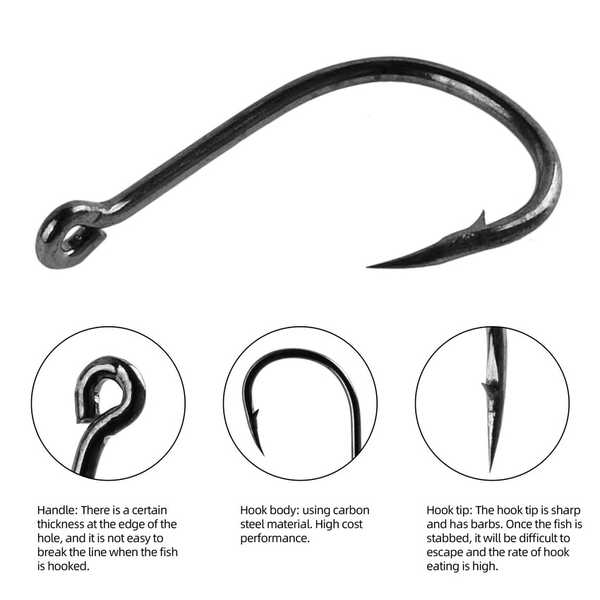 70Pcs/box Fishing Hooks Set Ki - Fishing Hook Circle 评论和价格