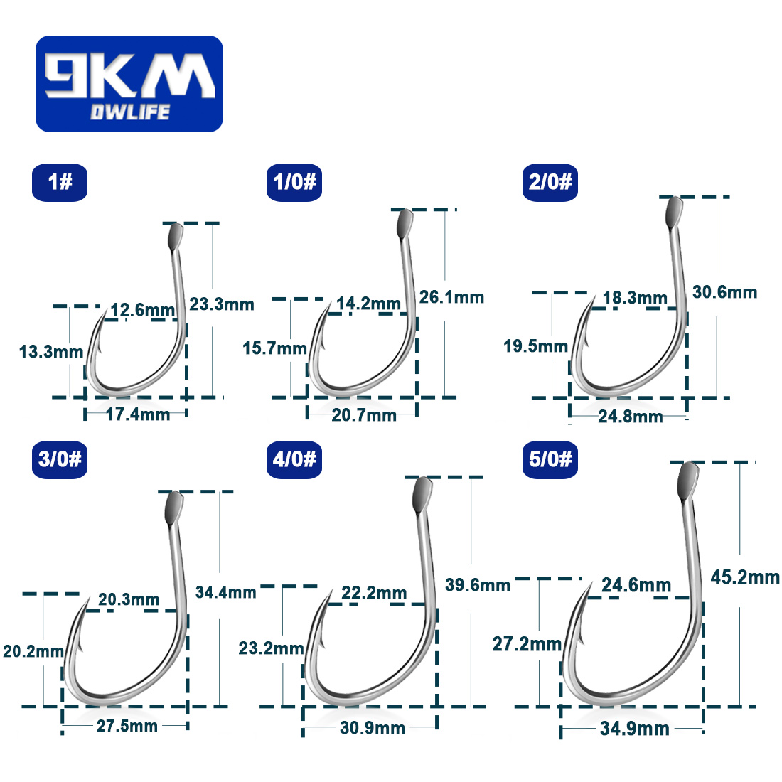 9KM Live Bait Hooks Saltwater  - Fishing Hook Circle 评论和价格